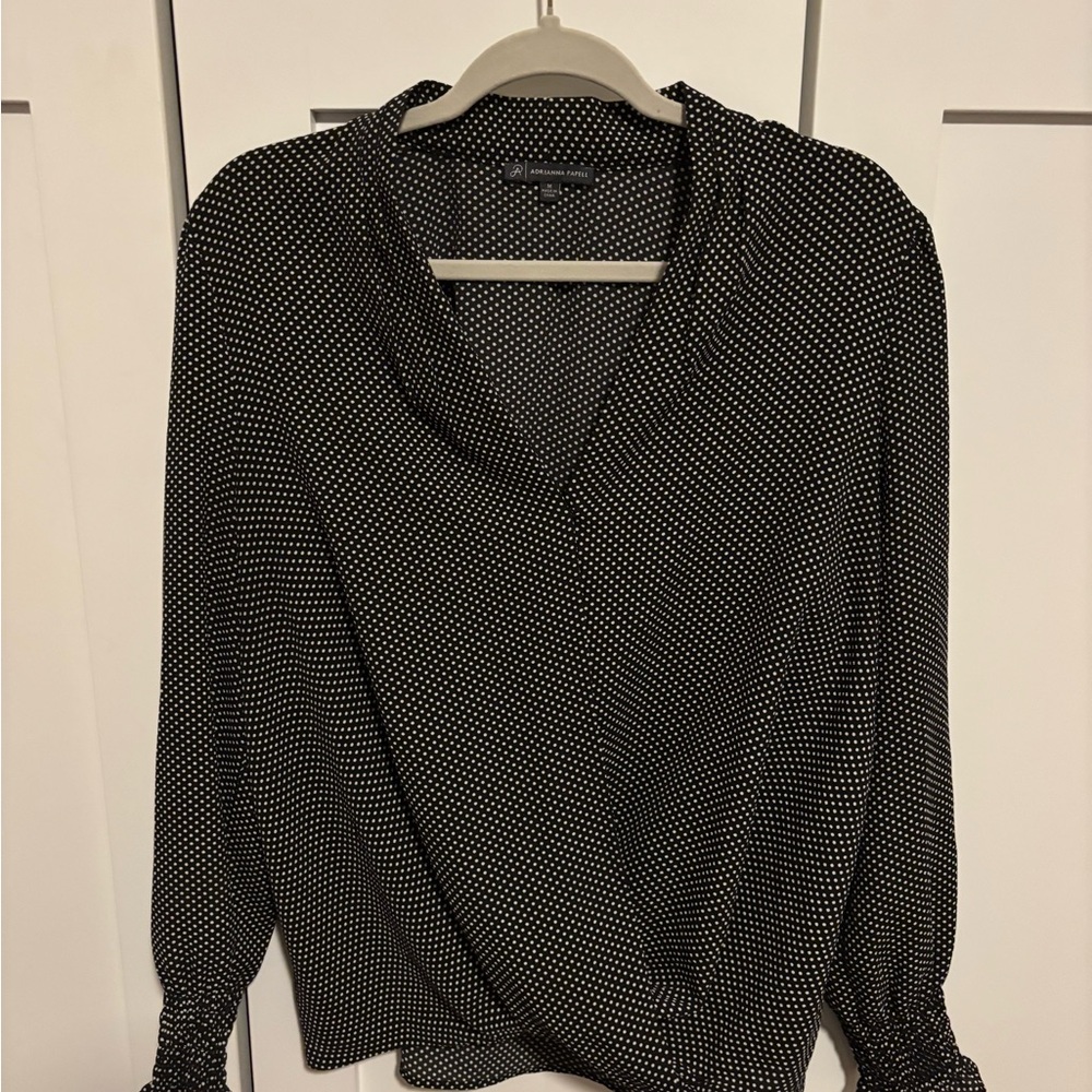 Black Polka Dot Blouse